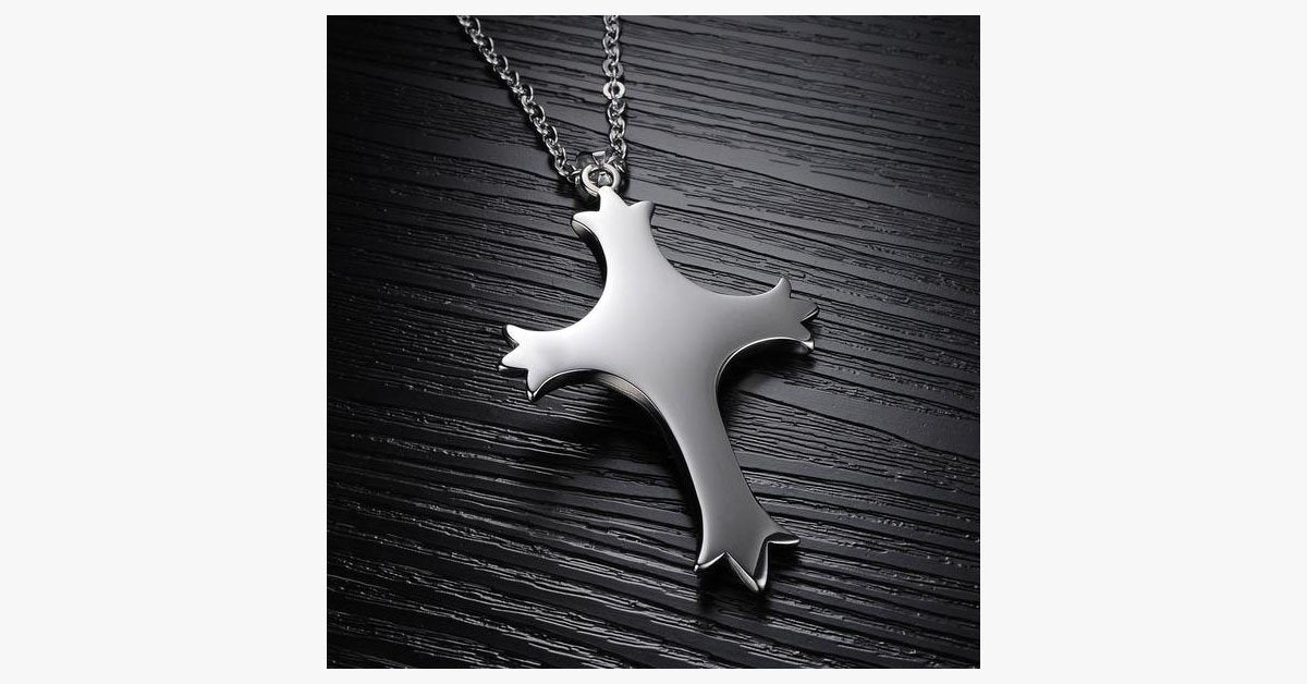 Cross Skull Stainless Steel Pendent