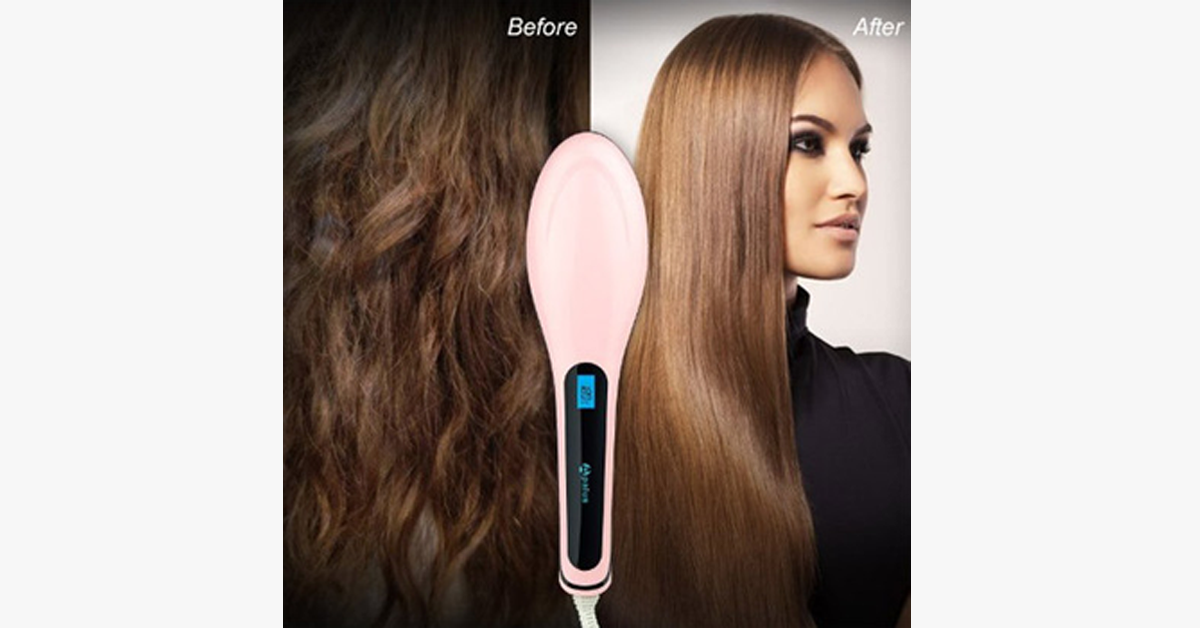 Ceramic Hair Straightening Brush