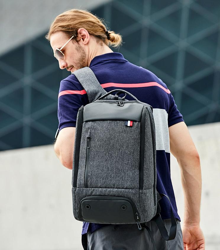 Large Capacity Backpack With Shoes Compartment & Separate Wet Pocket For Sport, Hiking & More