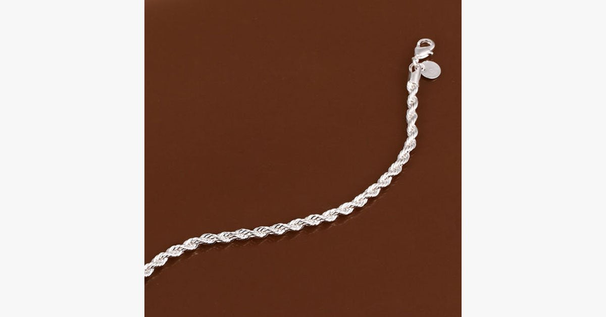 Twisted Singapore Chain Bracelet