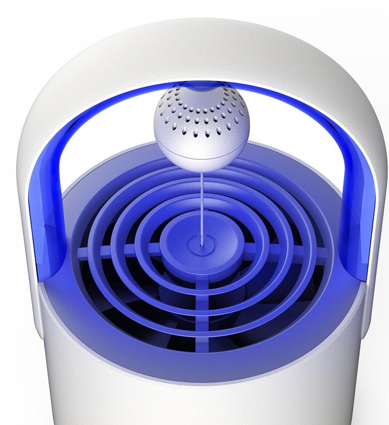 Levitating Lamp to Kill Mosquitoes with Human Heat & Perfume