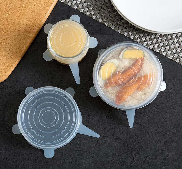 Seal Tight, Fit Well and Stretch Easily - Reusable Food Grade Silicone Lids