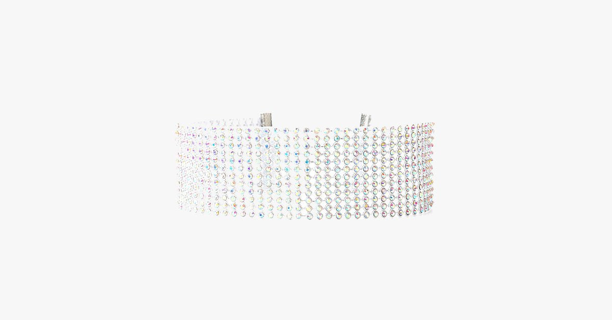Crystal Collar Choker Necklace