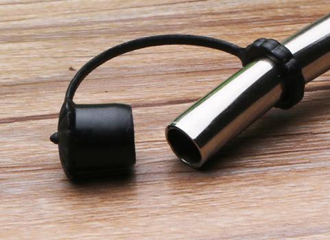 Stainless Steel Wine Olive Oil Liquor Bottle Pourers With Rubber Dust Caps
