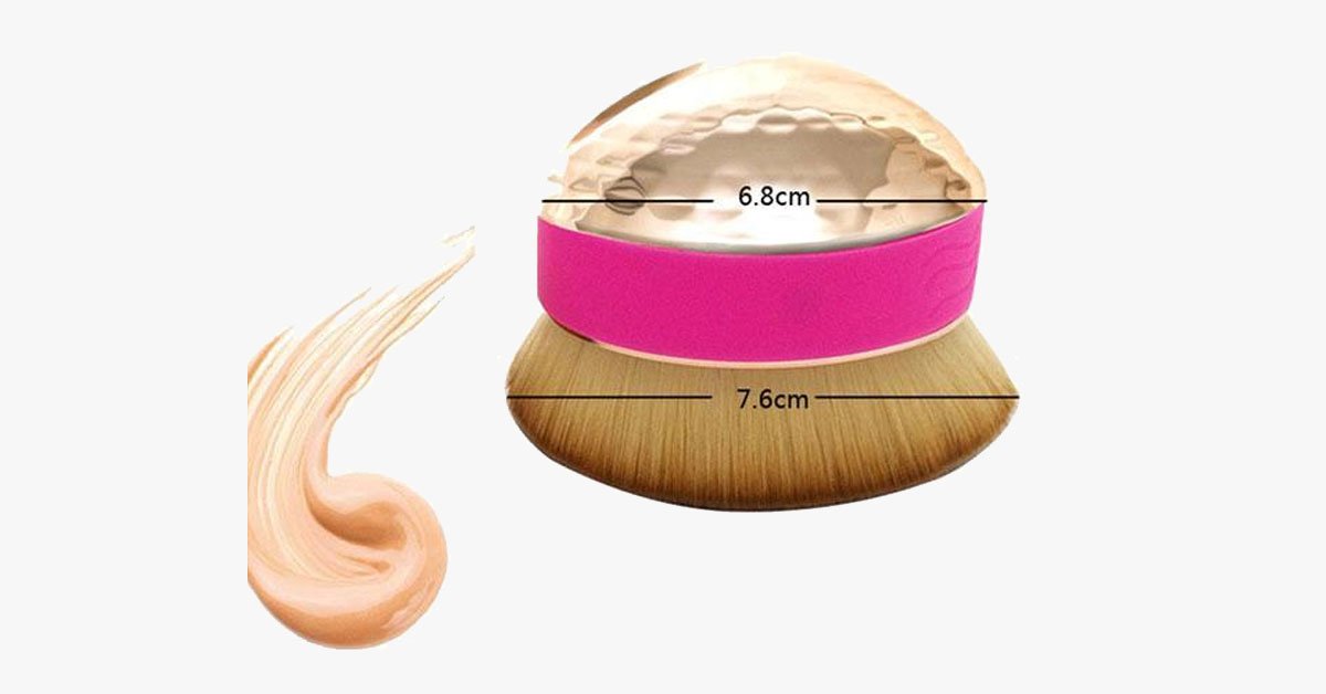 Easy to Use Palm Oval Brush for Blending Makeup Perfectly