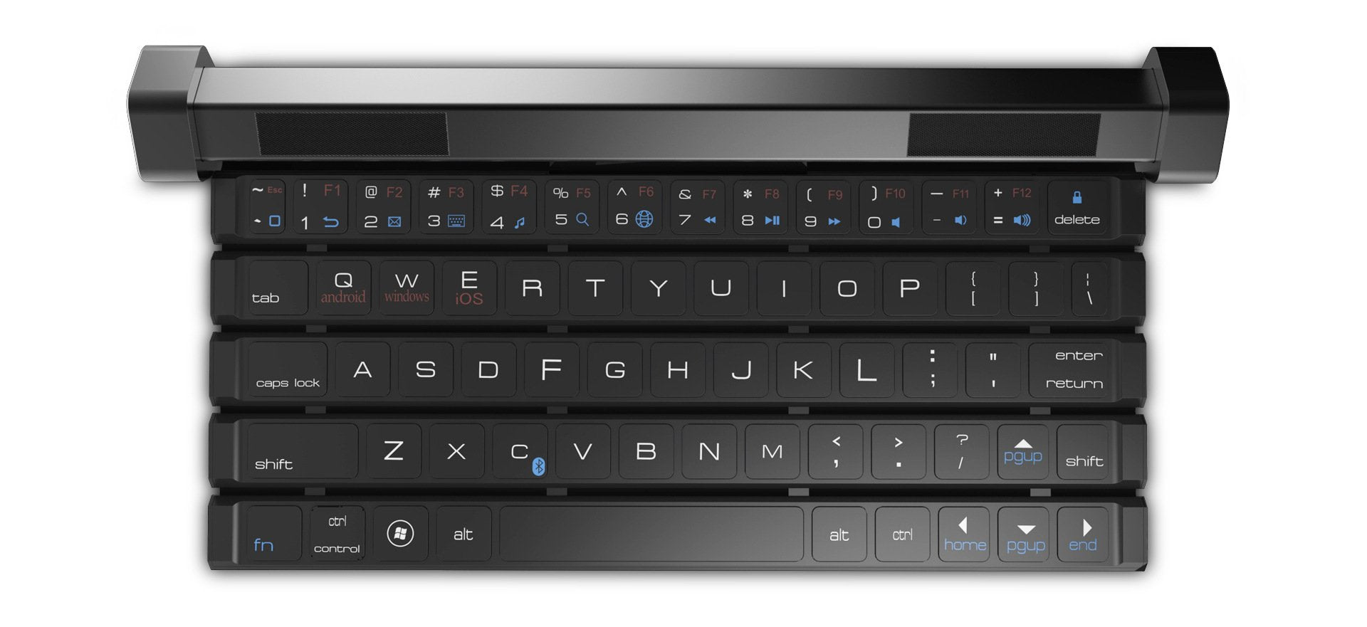 Foldable & Detachable Cross-device Bluetooth Keyboard & Speaker