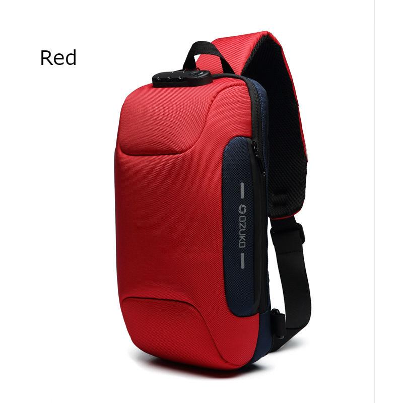 Most Secure Anti-theft Sling Backpack With 3-Digit Lock, Large Capacity & USB Charging Port
