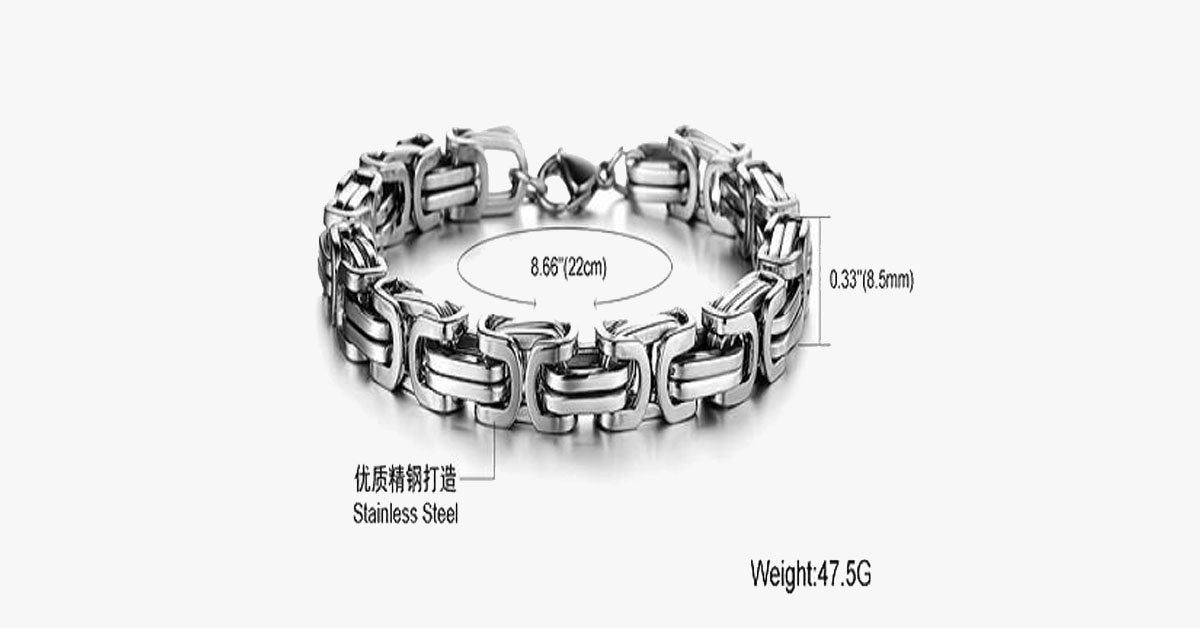 Luxury Personalized Man Bracelet New Cool Gold/Silver Stainless Steel