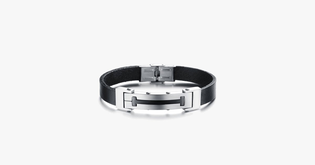 Cross T Men's Stainless Steel Bracelet