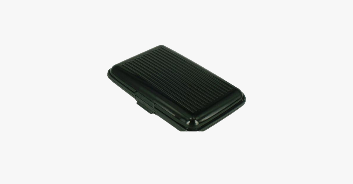 Aluminium Metal Shiny Card Holder - Stylish Travel Wallet - Best Protection Against RFID Scanning