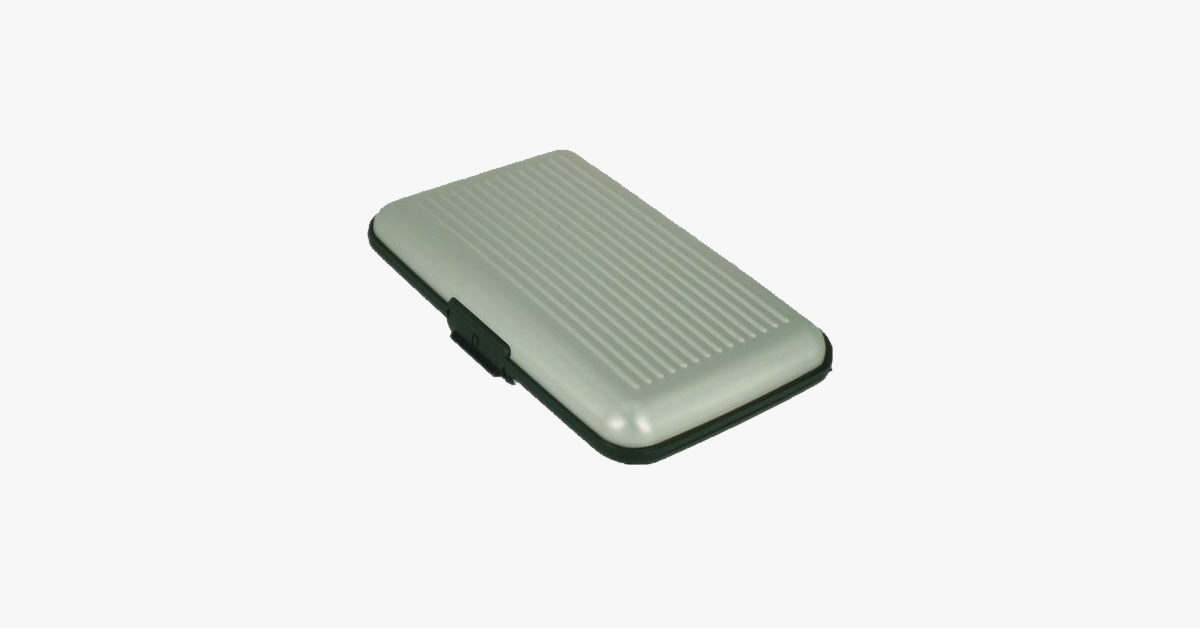 Aluminium Metal Shiny Card Holder - Stylish Travel Wallet - Best Protection Against RFID Scanning