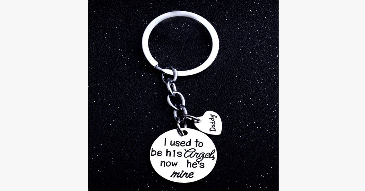 I Used To Be His Angel Keychain