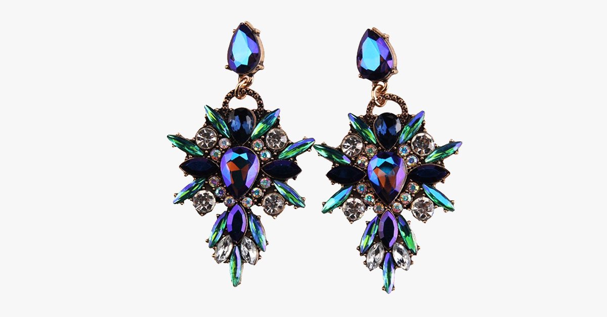 Luxury Starburst Crystal Earring
