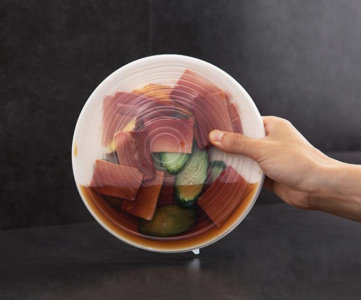 Seal Tight, Fit Well and Stretch Easily - Reusable Food Grade Silicone Lids