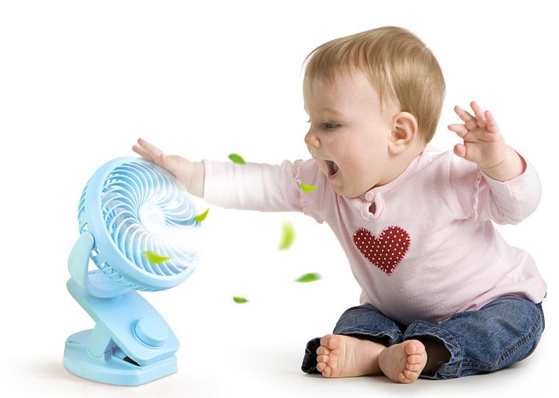 Portable USB Clip-on & Desk Fan With Wind Speed Adjustment