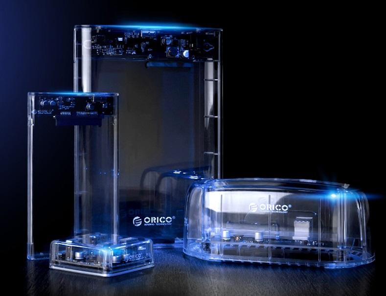 Full Transparent USB3.0 Hard Drive Adapter