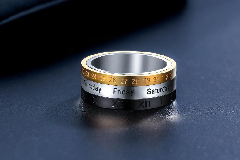 The Titanium Steel Multi-layer Rotating Ring - Stylish and A Little Fun
