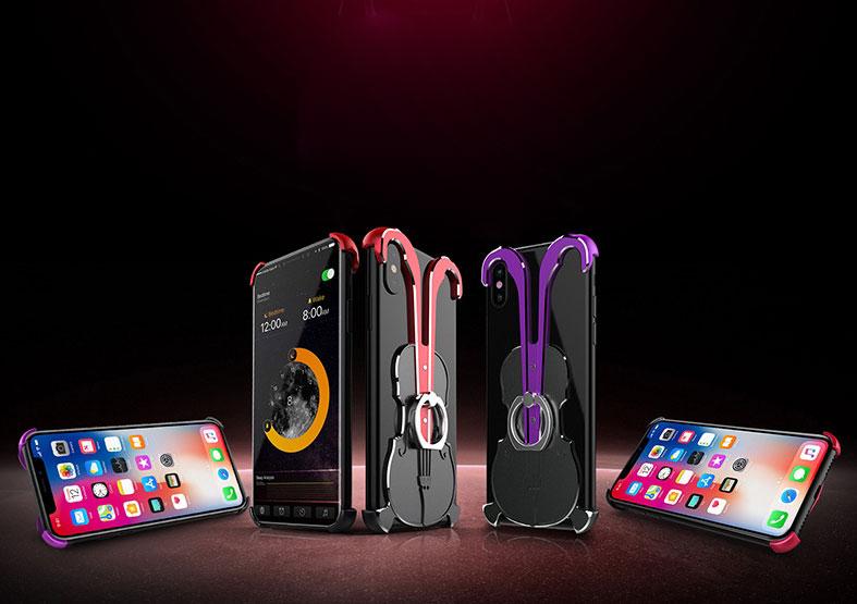 Violin-inspired Ring Holder Case for iPhone - Stay Safe and Stylish in Any Shock