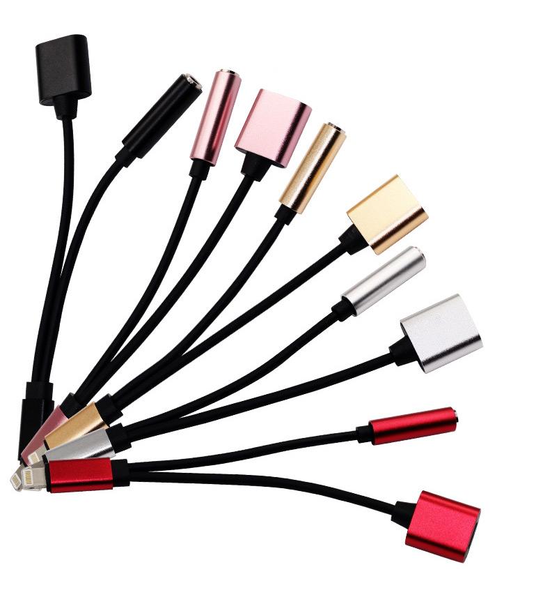 2-in-1 Apple Lightning to Headphone Adapter - Get Music and Power at the Same Time