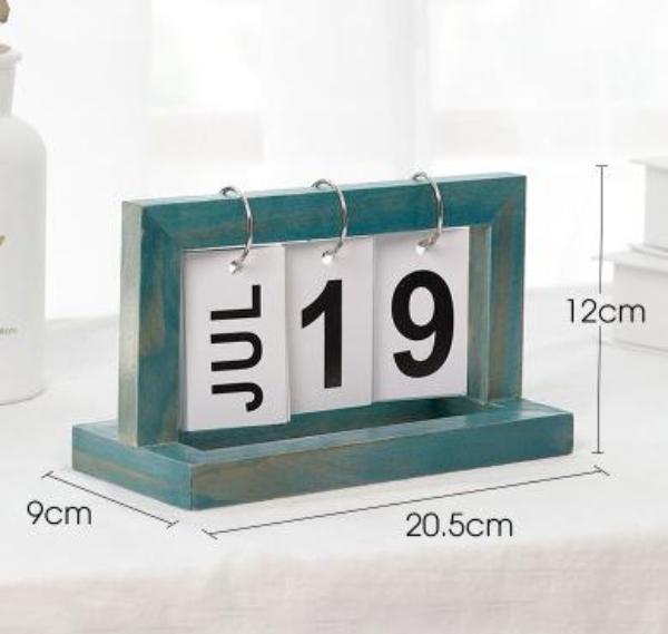 Keep Time & Luck on Your Side with Perpetual Wood Calendar