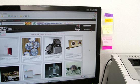 The Computer Monitor Message Board & Desk Organizer for a Clutter-Free Life