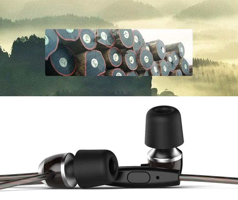 Classy Extra Bass Wood Earphone - A Symbol Of Nature For Music Lovers