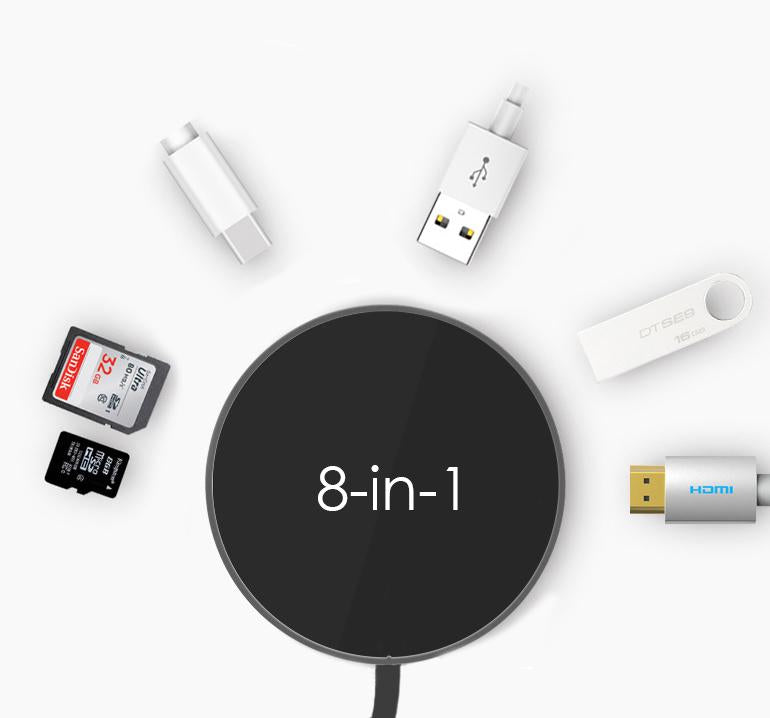 Everything Included Wireless & Wired Hub - USB/Type-C/HDMI/TF