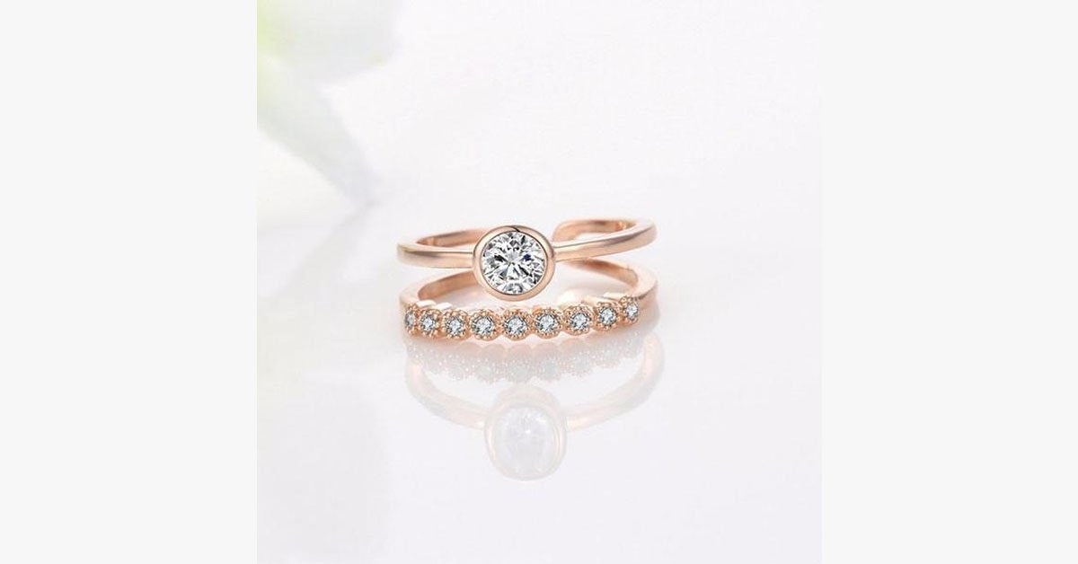 Rose Gold Fashion Joint Ring