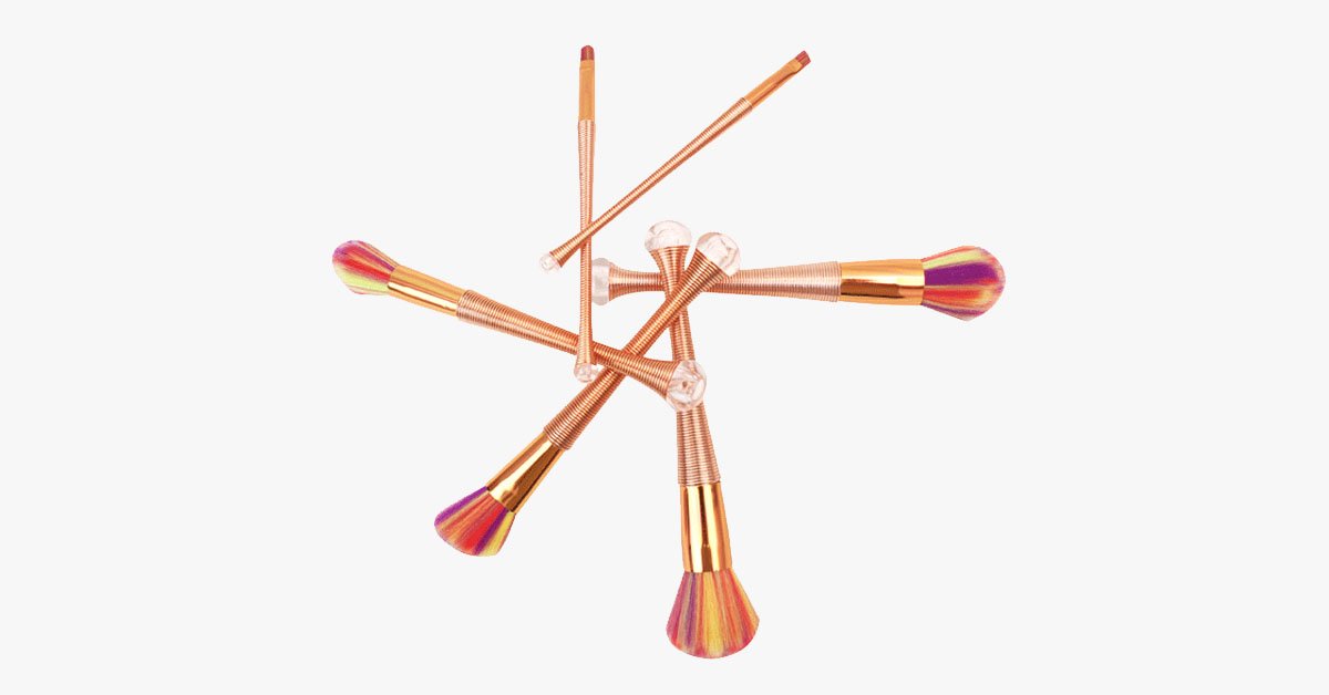 Rose Gold Pearl Brush Set