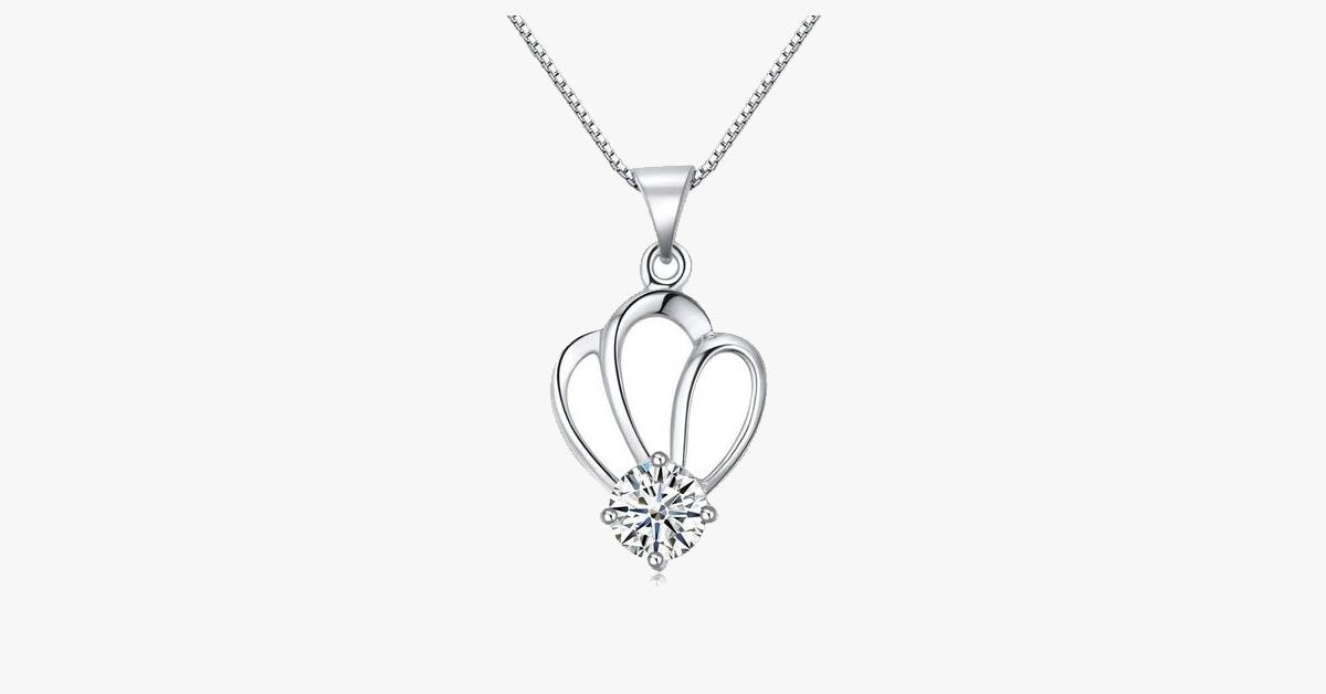 Crown Silver Pendant