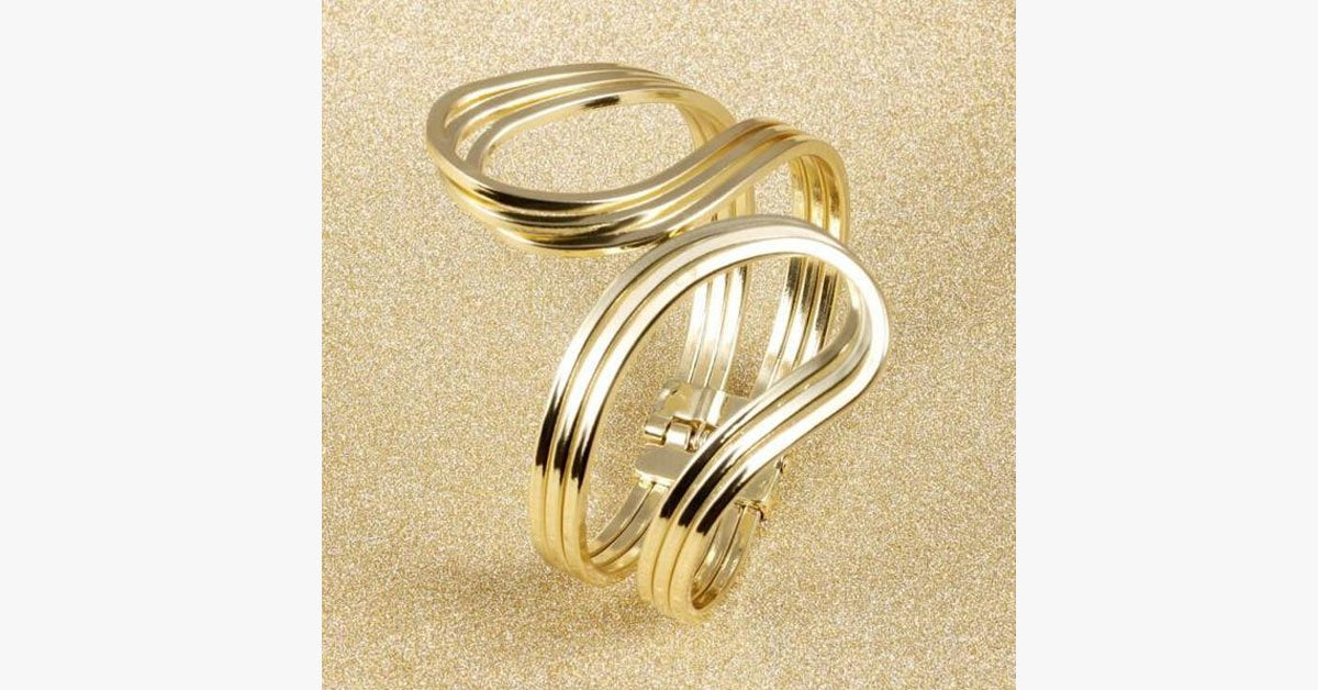 Gold Punk Hip Hop Bangle