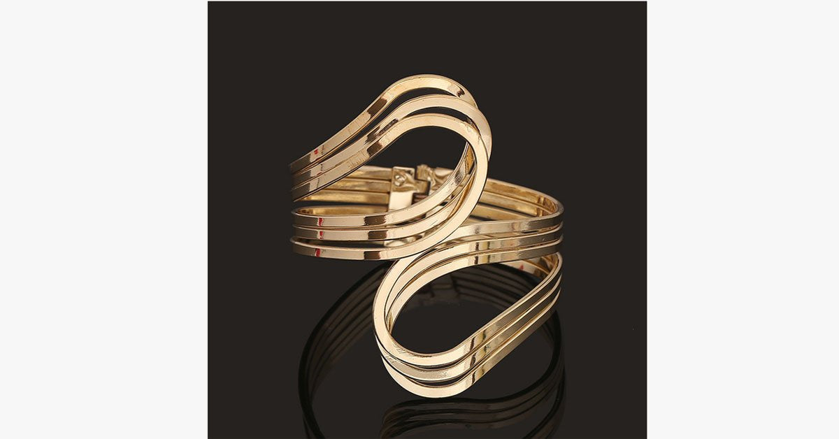 Gold Punk Hip Hop Bangle