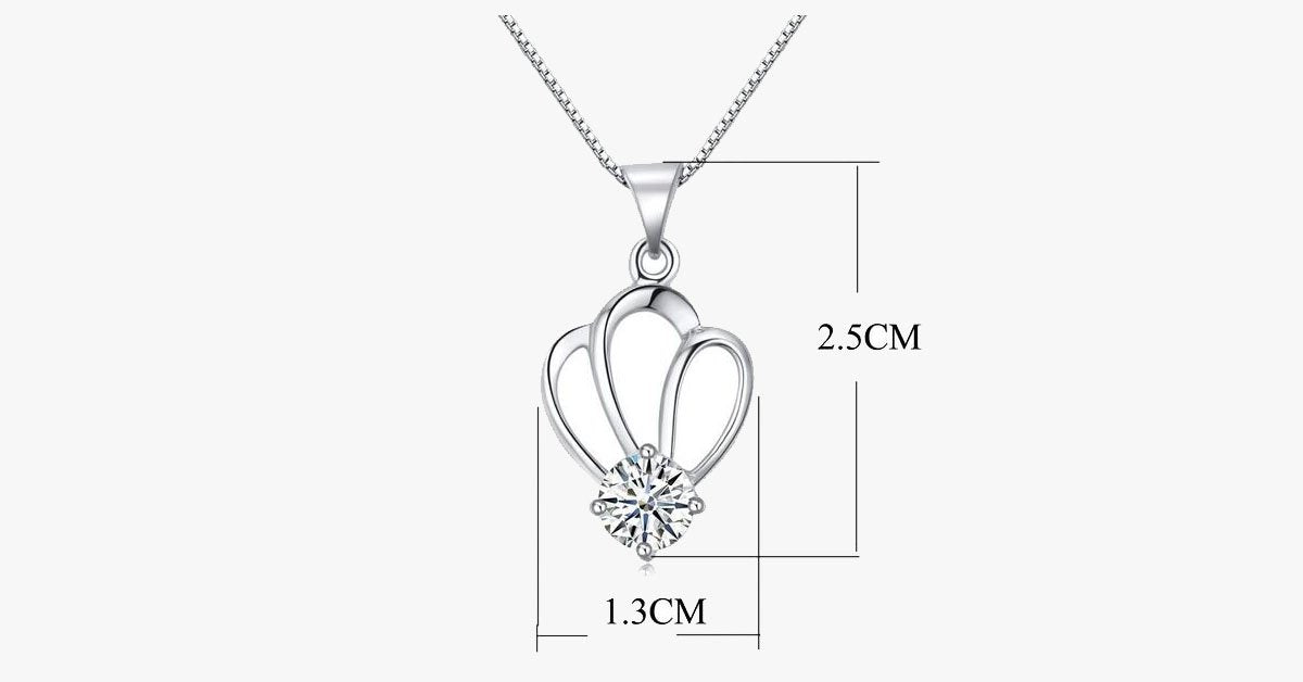 Crown Silver Pendant