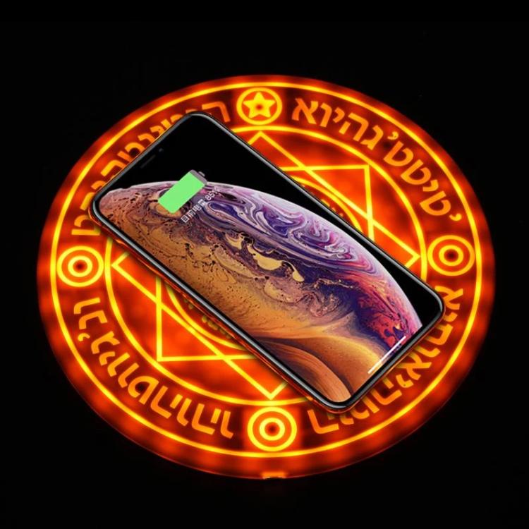 LED Anime Magic Circle Wireless Fast Charger Charging Pad