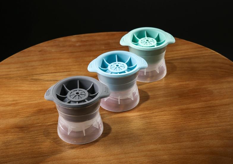 Reusable Sphere Silicone Ice Cube Tray For Whisky, Scotch, Highball Cocktail & Liqueur Glass