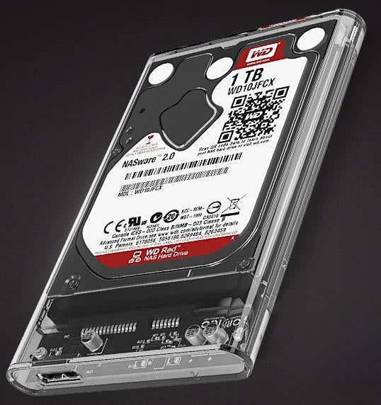Full Transparent USB3.0 Hard Drive Adapter