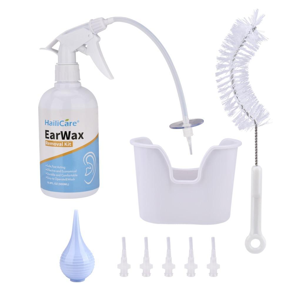 Ear Irrigation Cleaning Ear Wax Removal Kit With Ear Washing Syringe Squeeze Bulb