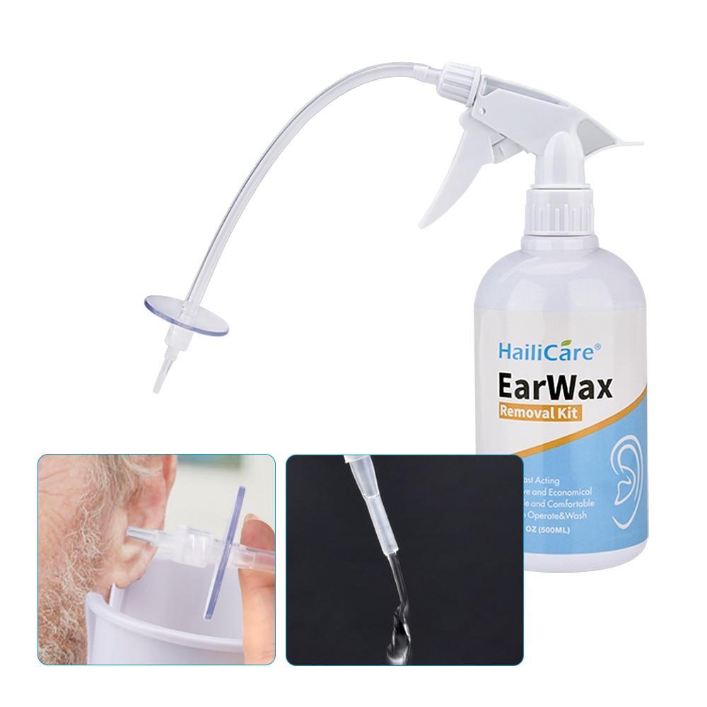 Ear Irrigation Cleaning Ear Wax Removal Kit With Ear Washing Syringe Squeeze Bulb