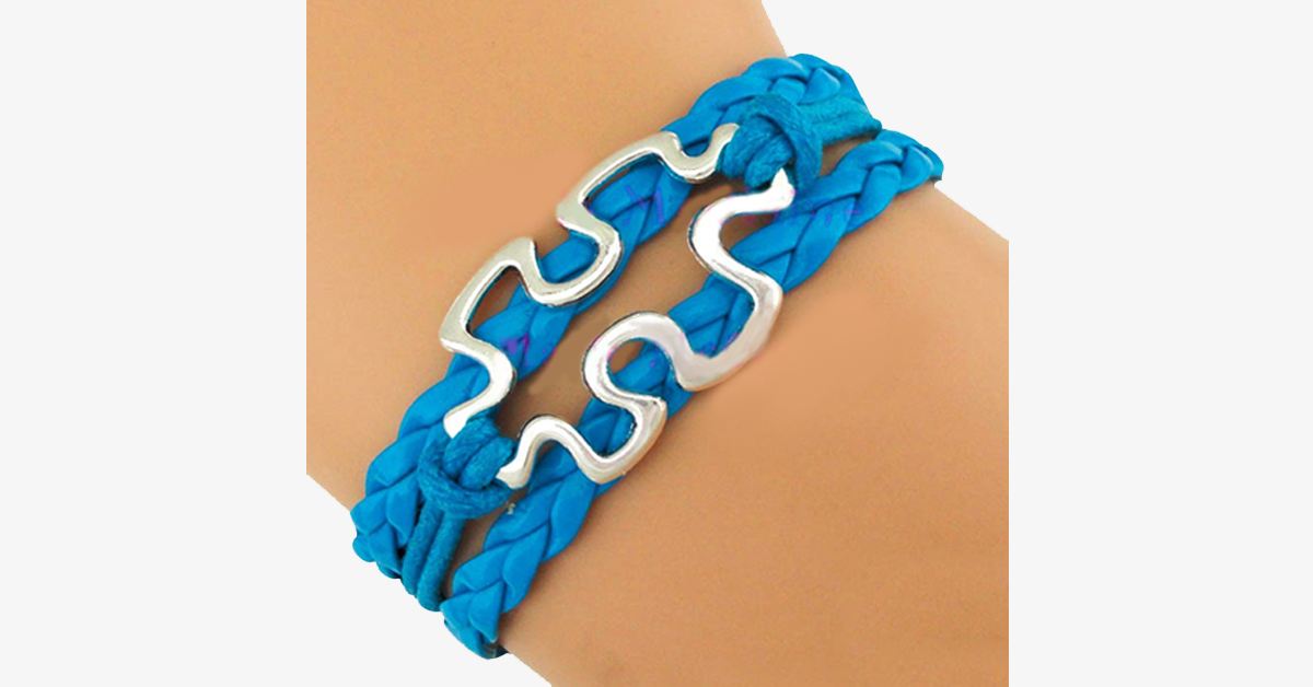 Autism Awareness Puzzle Piece Bracelet