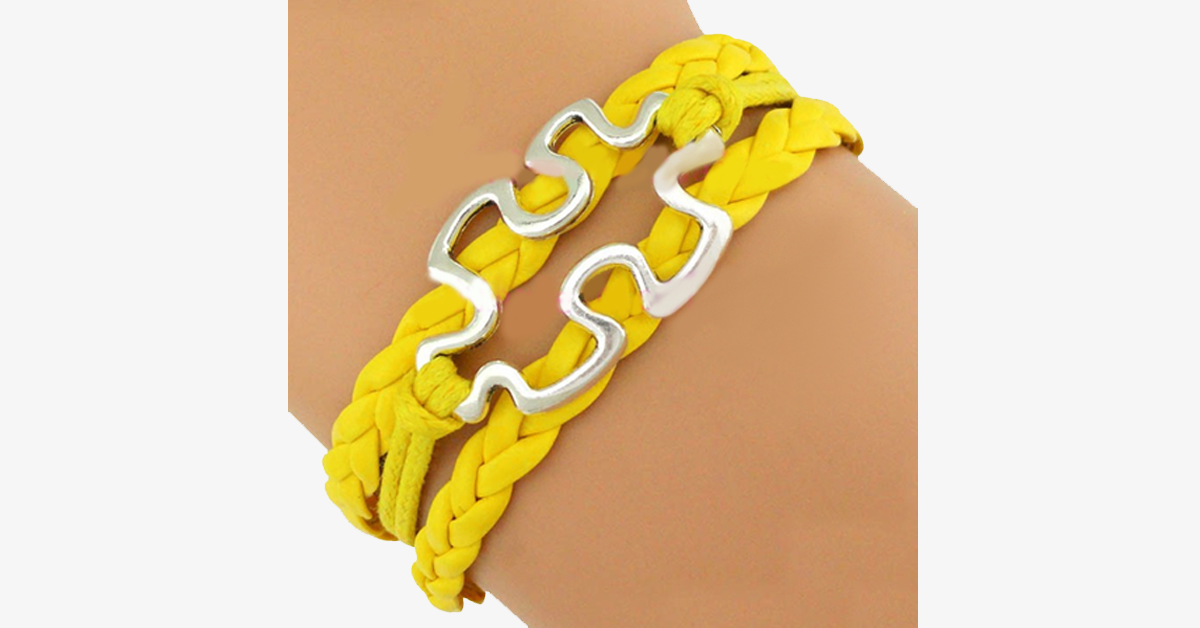 Autism Awareness Puzzle Piece Bracelet