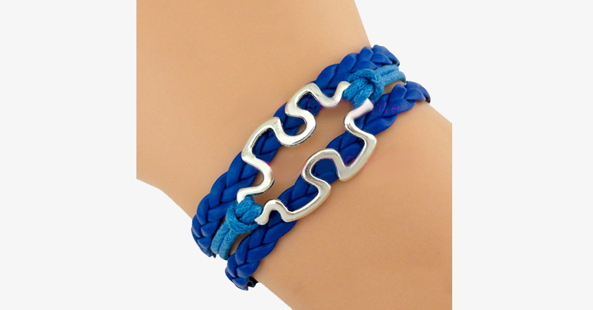 Autism Awareness Puzzle Piece Bracelet