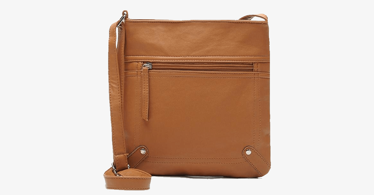 Cross Body Messenger Bag - Made From PU Leather - High Quality - Multi-functional Pockets