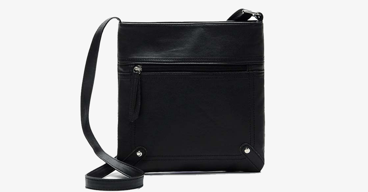 Cross Body Messenger Bag - Made From PU Leather - High Quality - Multi-functional Pockets
