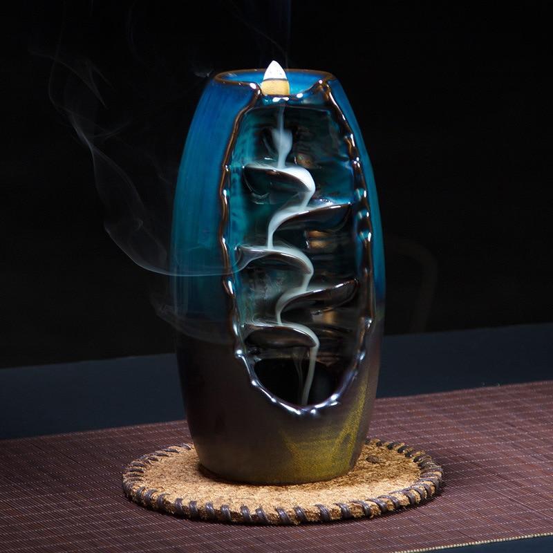 Incense Holder Ceramics Waterfall Backflow Incense Burner