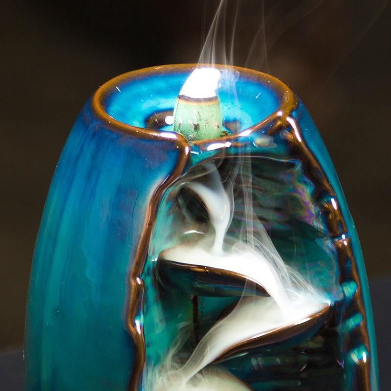Incense Holder Ceramics Waterfall Backflow Incense Burner