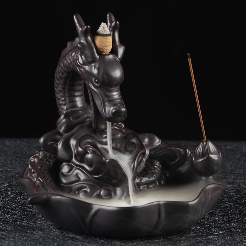 Creative Backflow Dragon Incense Burner