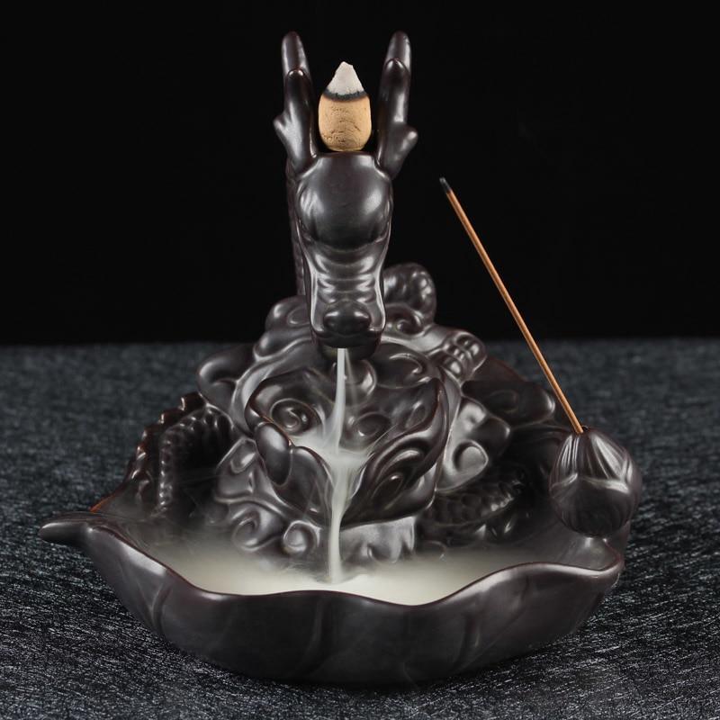 Creative Backflow Dragon Incense Burner