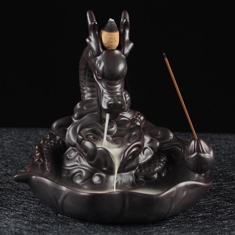 Creative Backflow Dragon Incense Burner