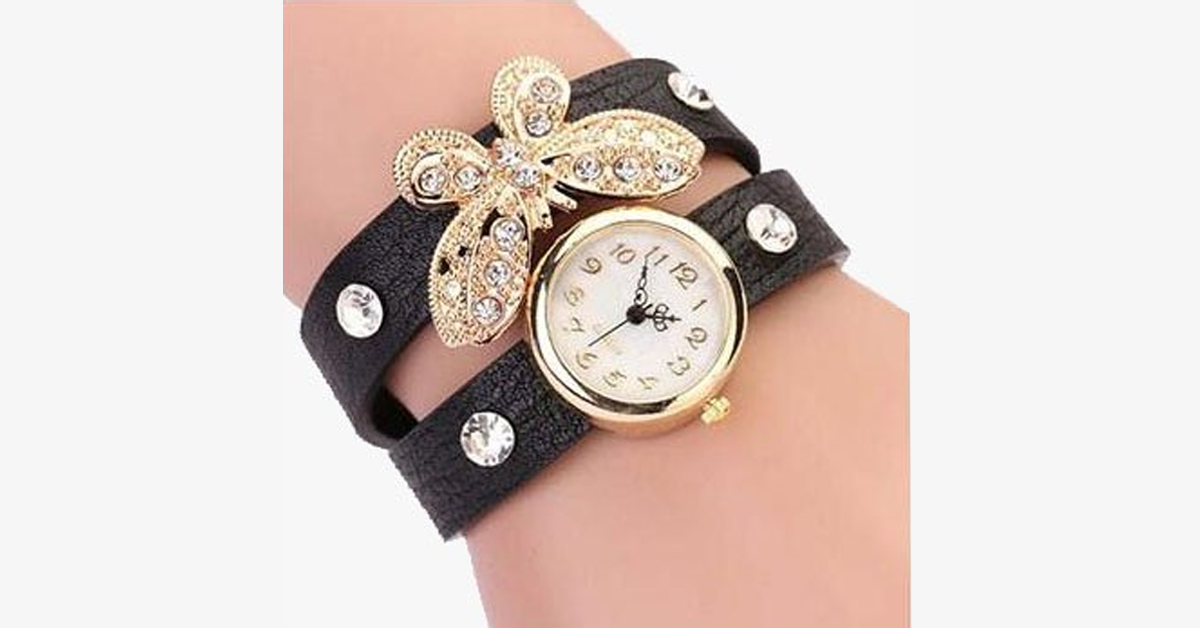 Gold Butterfly Charm Watch – For a Dainty Look!
