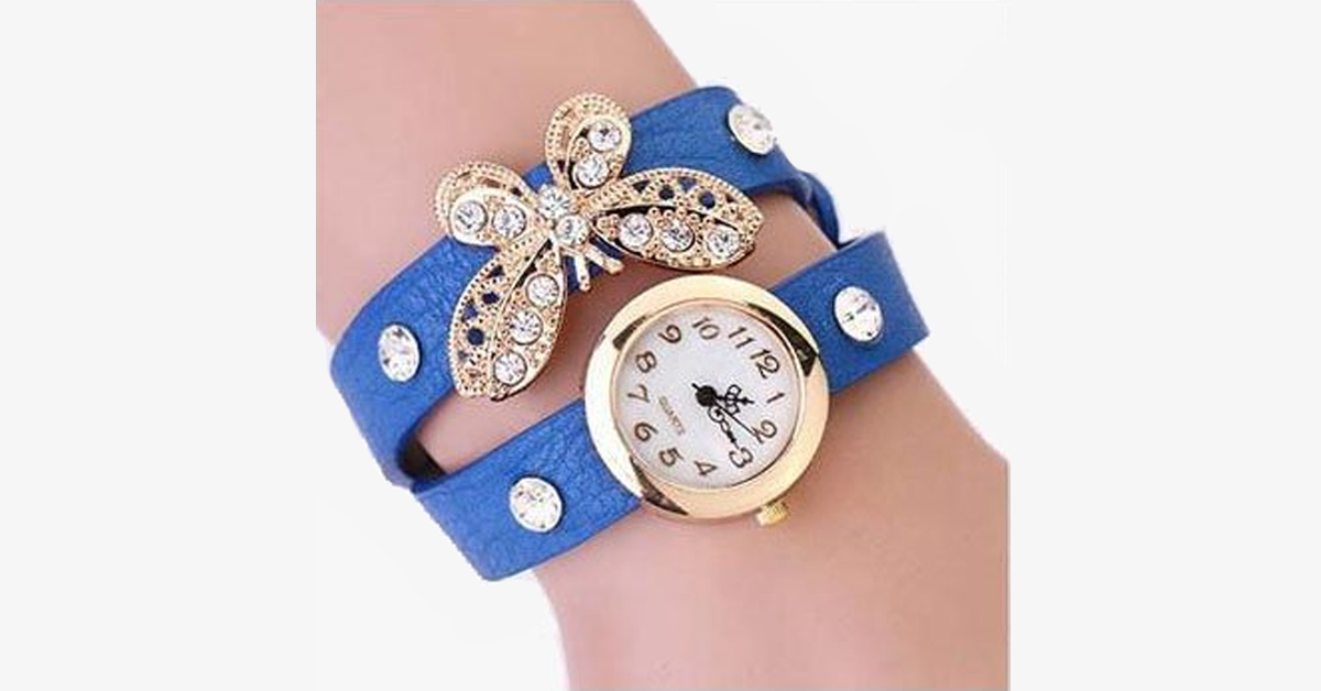 Gold Butterfly Charm Watch – For a Dainty Look!
